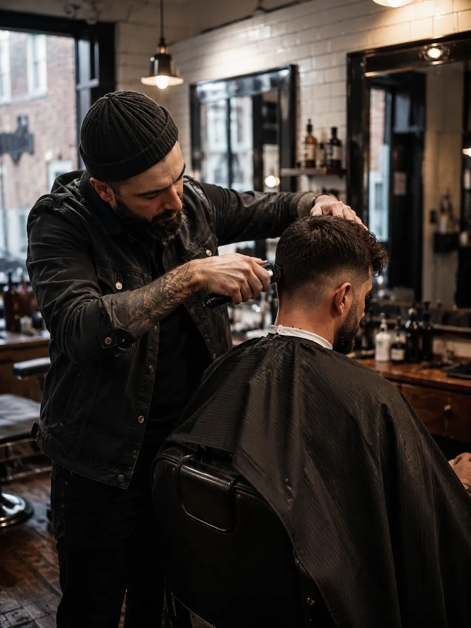 A barbershop website built with Avago